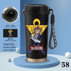 520ml Yu-Gi-Oh Cartoon Stainless Steel Coffee Cup Anime Mug