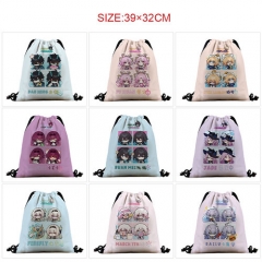 23 Styles 39*32CM Honkai: Star Rail Evangelion Anime Cartoon Drawstring Bag