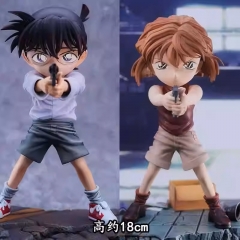 2 Styles 28CM Detective Conan Haibara Ai Raise A Gun Anime PVC Figure Toy Doll