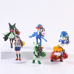 6pcs/set 7.5cm Pokemon Cartoon Surprise Blind Box Anime PVC Figure Keychain