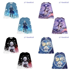 5 Styles Genshin Impact Cartoon Anime Sweatshirt