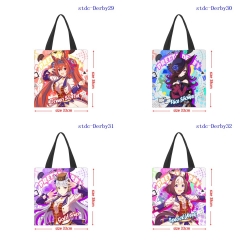 33*38cm 6 Styles Uma Musume Pretty Derby Shopping Bag Canvas Anime Handbag