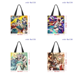 33*38cm 5 Styles Honkai: Star Rail Shopping Bag Canvas Anime Handbag