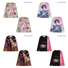 5 Styles Pretty Soldier Sailor Moon Cartoon Anime Sweatshirt