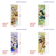 2 Sizes 5 Styles Genshin Impact Cartoon Wall Scrolls Anime Wallscrolls