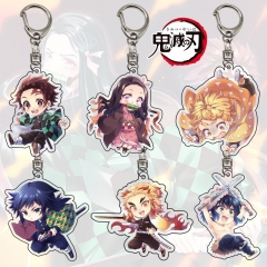 18 Styles Demon Slayer: Kimetsu no Yaiba Cartoon Anime Acrylic Keychain