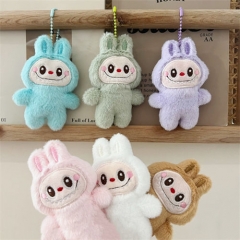 6 Styles Labubu Popmart Cartoon Anime Plush Toy Doll Keychain