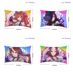 40*60CM 6 Styles Uma Musume Pretty Derby Cartoon Square Anime Pillow Case