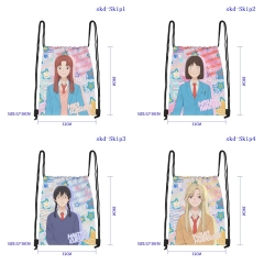 5 Styles Skip and Loafer Cartoon Anime Drawstring Bag