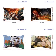 40*60CM 6 Styles Genshin Impact Cartoon Square Anime Pillow Case