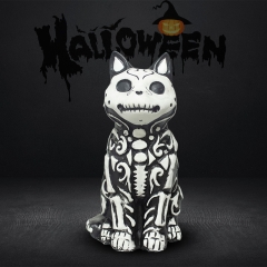 14.5cm Halloween Skeleton Cat Cartoon Anime PVC Figures