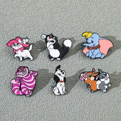 6 Styles Disney Marie Cat Cartoon Pin Anime Alloy Brooch