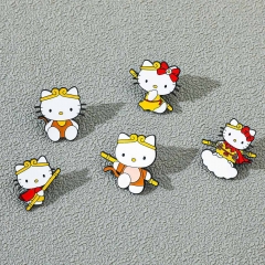 5 Styles Sanrio Cartoon Pin Anime Alloy Brooch