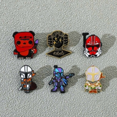 6 Styles Star War Cartoon Pin Anime Alloy Brooch