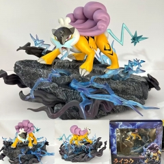 12cm GK Pokemon Three sacred Raikou Cartoon PVC Anime Figure Toy