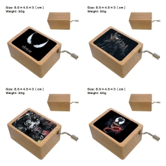 6 Styles Marvel Comics Venom Cartoon Anime Wooden Music Box