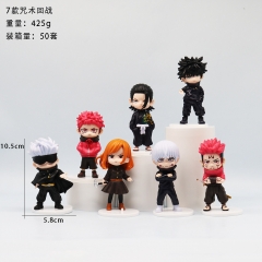 7pcs/set Jujutsu Kaisen Satoru Gojo Itadori Yuji Cartoon Anime PVC Figures