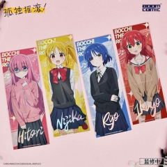 （Genuine) 4 Styles Bocchi the Rock! Cartoon Laser Tickets Anime Bookmark