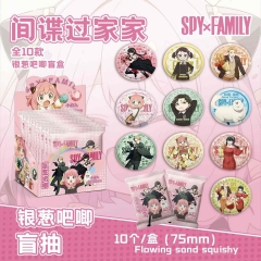 75mm 10pcs/set SPY×FAMILY Cartoon Surprise Blind Box Pin Anime Acrylic Brooch