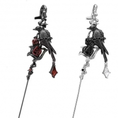 2 Styles Crow Piercing Anime Alloy Earrings