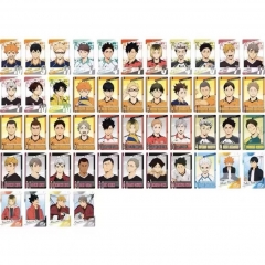 Genuine）16pcs/set 3 Styles Haikyuu Cartoon Laser Tickets Anime Bookmark