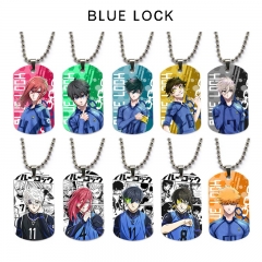 12 Styles Blue Lock Cartoon Character Decoration Anime Alloy Necklaces