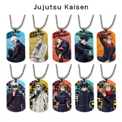 10 Styles Jujutsu Kaisen Cartoon Character Decoration Anime Alloy Necklaces