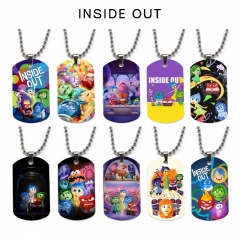 10 Styles Inside Out Cartoon Character Decoration Anime Alloy Necklaces