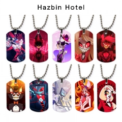 19 Styles Hazbin Hotel Cartoon Character Decoration Anime Alloy Necklaces