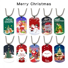 12 Styles Christmas Cartoon Character Decoration Anime Alloy Necklaces