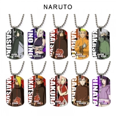 15 Styles Naruto Cartoon Character Decoration Anime Alloy Necklaces