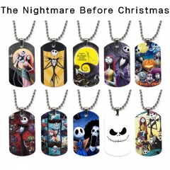 17 Styles The Nightmare Before Christmas Cartoon Character Decoration Anime Alloy Necklaces