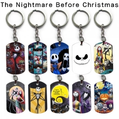 17 Styles The Nightmare Before Christmas Cartoon Character Decoration Anime Alloy Keychain