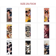 25*70cm 9 Styles Jujutsu Kaisen Cartoon Wall Scrolls Anime Wallscrolls