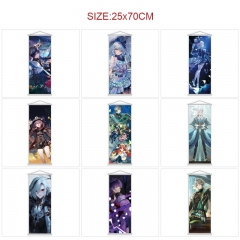 25*70cm 9 Styles Genshin Impact Cartoon Wall Scrolls Anime Wallscrolls