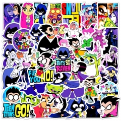 50pcs/set Teen Titans Go Cartoon Anime Stickers Set