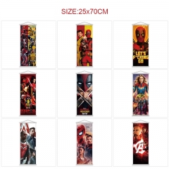 25*70cm 11 Styles Marvel Comics Cartoon Wall Scrolls Anime Wallscrolls