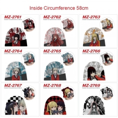 10 Styles Kakegurui Compulsive Gambler Cartoon Plush Pattern Cap Anime Knitted Hat