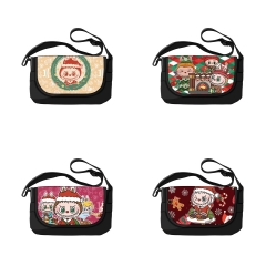 4 Styles labubu Christmas Cartoon Anime Crossbody Bag