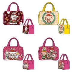 4 Styles Labubu Christmas Cartoon Anime Thermal Insulation Bag