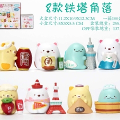 8pcs/set 3.50CM Sumikkogurashi Cartoon Surprise Blind Box Anime PVC Figures