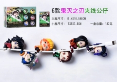 6pcs/set 5cm Demon Slayer: Kimetsu no Yaiba Kamado Nezuko Cartoon Anime PVC Figure