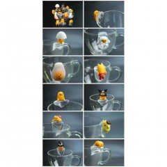 12pcs/set 2~3cm Gudetama Cartoon Anime PVC Figures