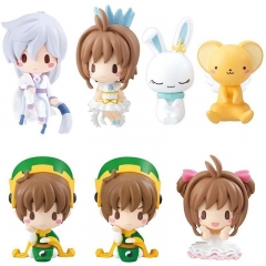 7 Styles 3-4CM Card Captor Sakura Cartoon Anime PVC Figure