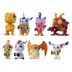 8 Styles 3-4cm Digital Monster Cartoon Anime PVC Figure