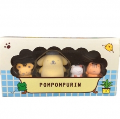 4 Styles Sanrio Pompompurin Cartoon Anime PVC Figure