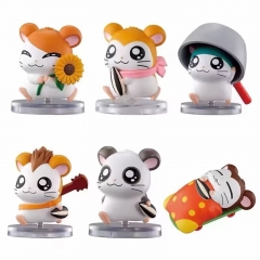 6 Styles 5cm Hamtaro / Trotting Hamtaro Cartoon Anime PVC Figure