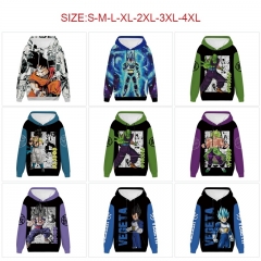 21 Styles 7 Sizes Dragon Ball Z Cotton Hoodie Soft Thick Hooded Hoodie Warm With Hat Sweatshirts