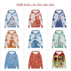 9 Styles 7 Sizes Heaven Official's Blessing Cartoon Anime Hooded Hoodie