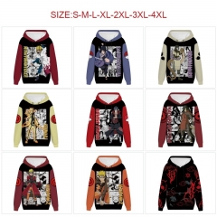 12 Styles 7 Sizes Naruto Cotton Hoodie Soft Thick Hooded Hoodie Warm With Hat Sweatshirts